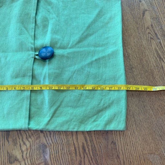 *LAST CALL Pottery Barn Green 100% Linen Throw Pillow Cover Case - Picture 5 of 7